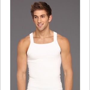 MEN'S ESSENTIAL SQUARE-CUT TANK 2-PACK