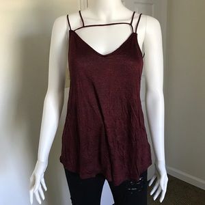 Strappy Burgundy Tank