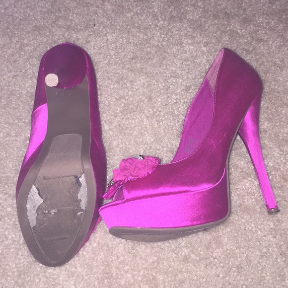 Zigi magenta heels- BLING!!! - Picture 3 of 3