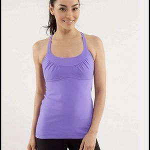 Lululemon Scoop Me Up tank in power purple, size 6
