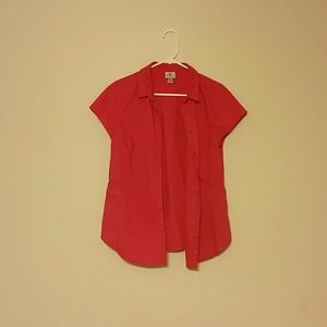 Pink button up shirt