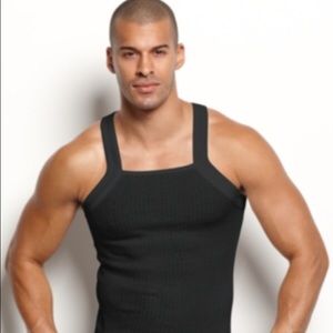 MEN'S ESSENTIAL SQUARE-CUT TANK 2-PACK