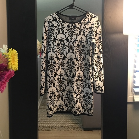 Romeo and Juliet Jacquard Print Sweater Dress