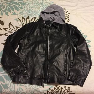 Men's faux leather jacket