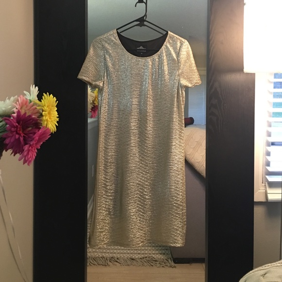 NWT Metallic Mini Dress