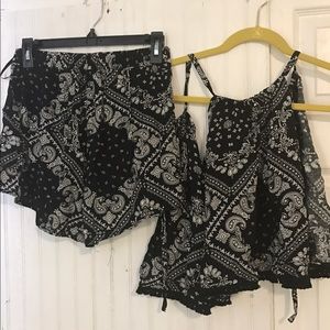 Bandana top and shorts set