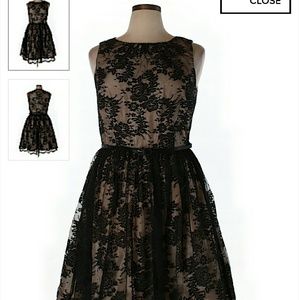 Black lace dress