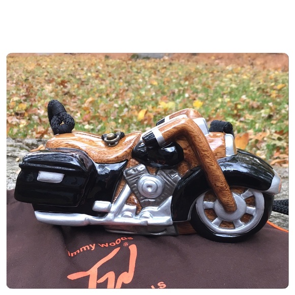 Timmy Woods Rare Hand Carved Motorcycle crossbody. - Picture 2 of 4