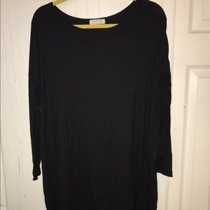 One size long sleeve t shirt dress