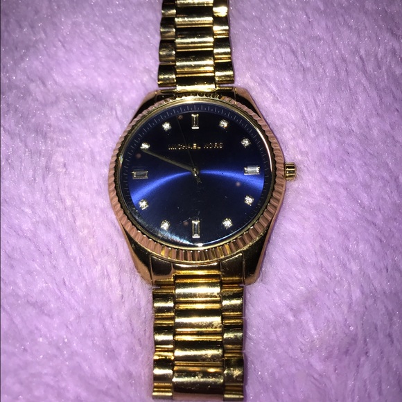 Gold & Blue Michael Kors watch!