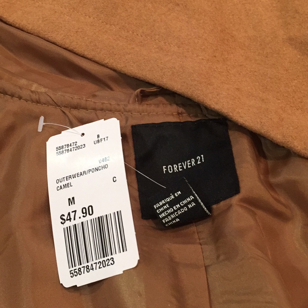 Last One Sz Large  ! Forever 21 Cape w/ hood - Picture 5 of 7