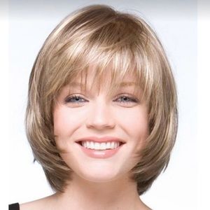 Sexy short wig straight light blonde yellow