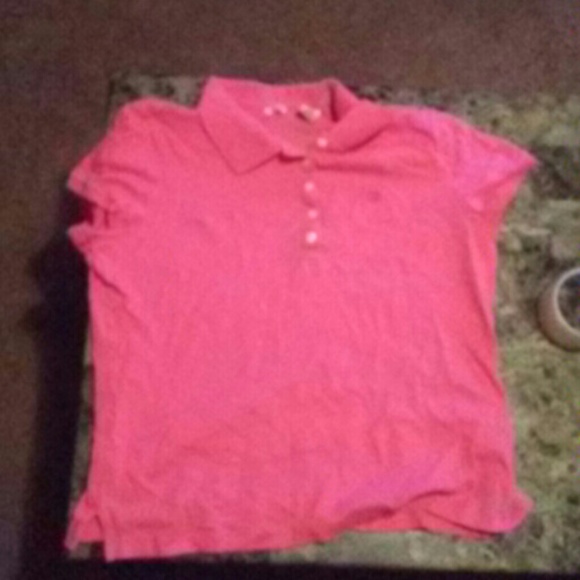 Izod pink extra large button up shirt