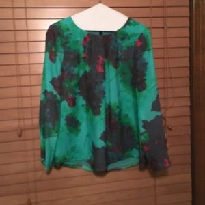 J crew flower blouse