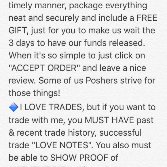 MY POSHMARK CLOSET ETIQUETTE/RULES - Picture 2 of 4