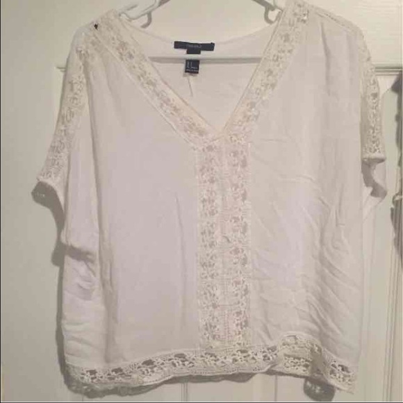 White Lacy Shirt - Picture 1 of 1