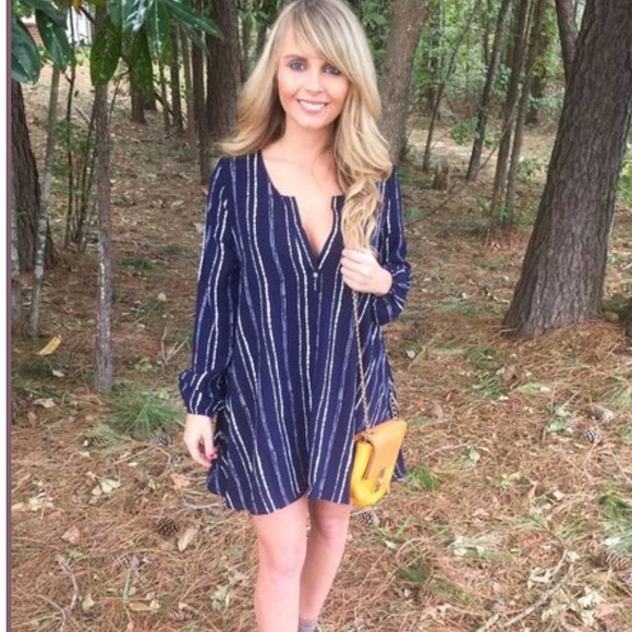 Striped Navy Blue