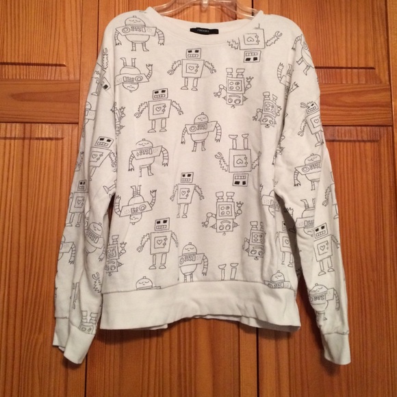 Forever 21 Robot Pullover