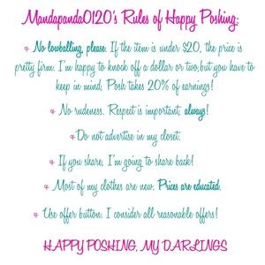 Rules of Happy Poshing!