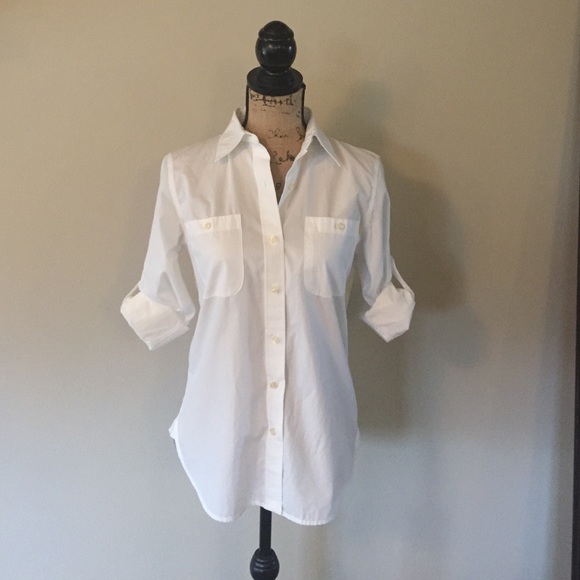 Ralph Lauren white button up shirt