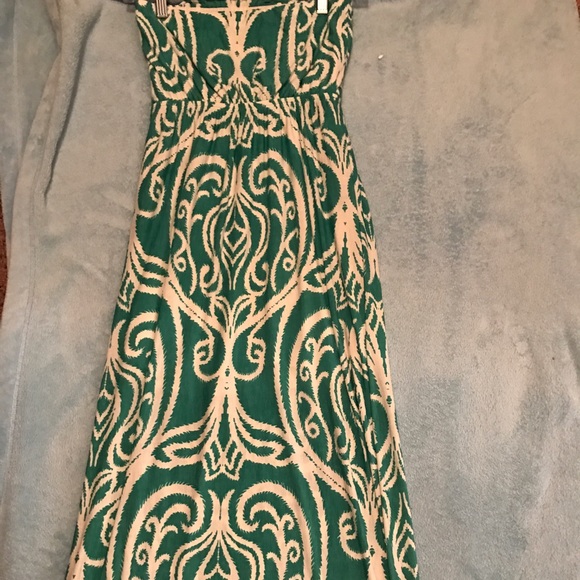 Patterned Maxi - Green