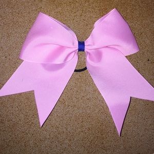 Solid Pink Cheer Bow