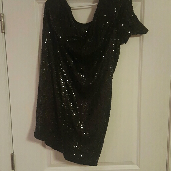 Plus Size Sequin Evening Dress