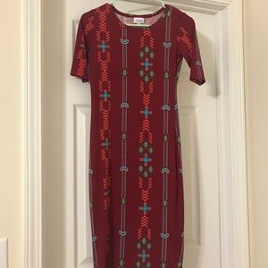 Lula Roe Julia XS Aztec print
