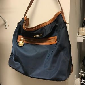 Michael Kors nylon navy tote