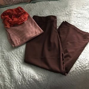 AB studio NWOT Brown Slacks!