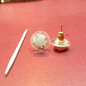 White Kendra Scott studs