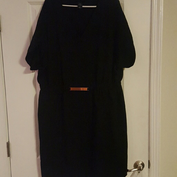 Black shift dress