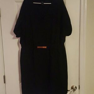 Black shift dress