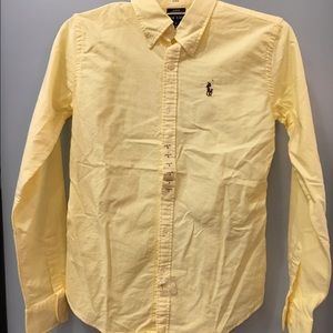 Light Yellow, Slim Fit, Ralph Lauren Oxford