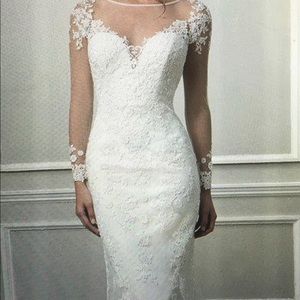 New custom made wedding dress size 4