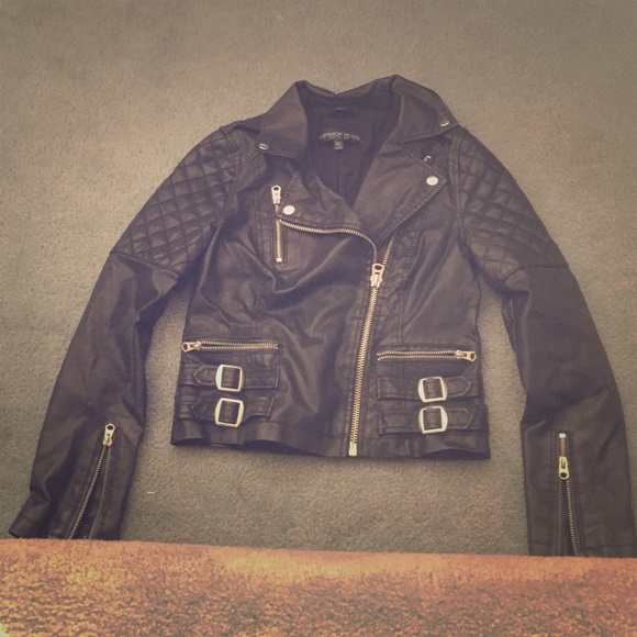 Faux leather jacket