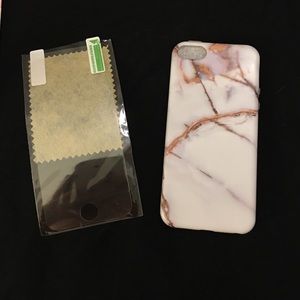 New White&Gold Marble Case iPhone 5/5s