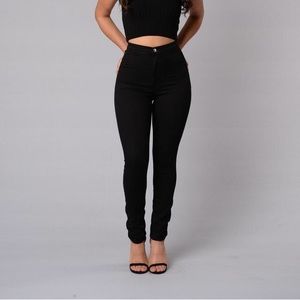 Super high waisted jeans