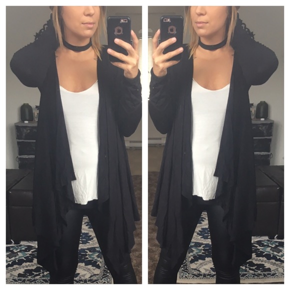 SALE Black ⚫️ Bamboo Waterfall Cardi FINAL PRICE