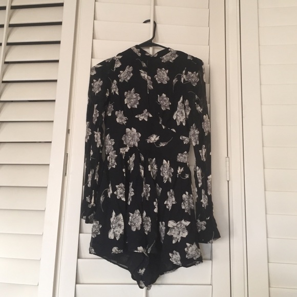Topshop flower playsuit size 2