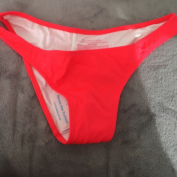 Victoria secret red cheeky bottom medium
