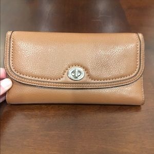 Cognac Brown Coach Wallet