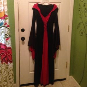 Black and red vampire Halloween costume