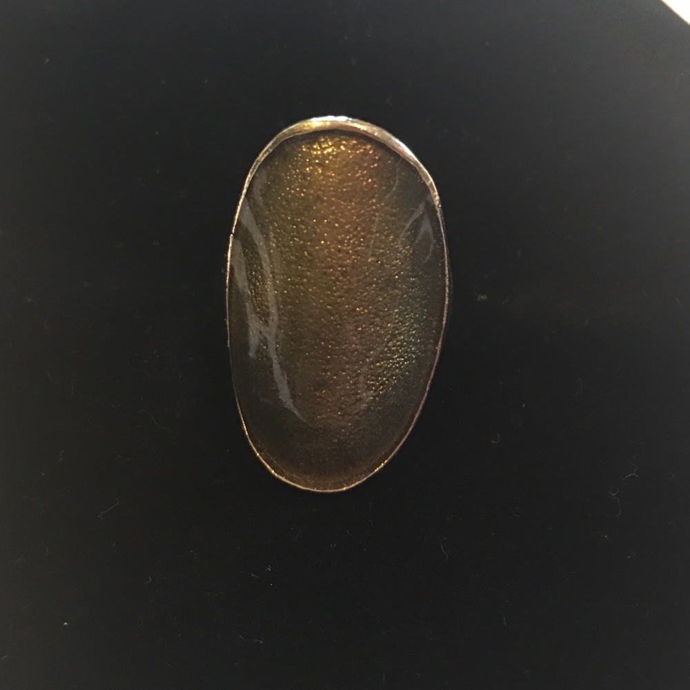 Hand-enameled statement ring - Picture 4 of 4