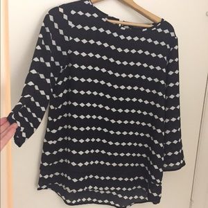 The Limited Black and White Blouse - Small