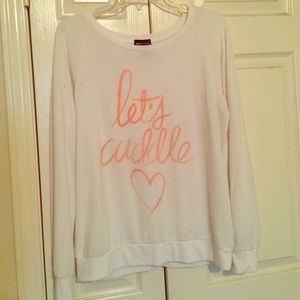"Let's Cuddle" sweater