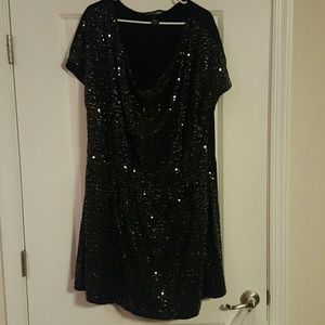 Sequin Black Dress