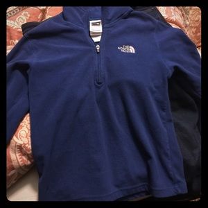 The north face 3/4 zip pullover boys small