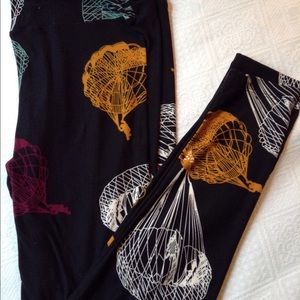 LuLaRoe TC parachutes- unicorn print BNWT