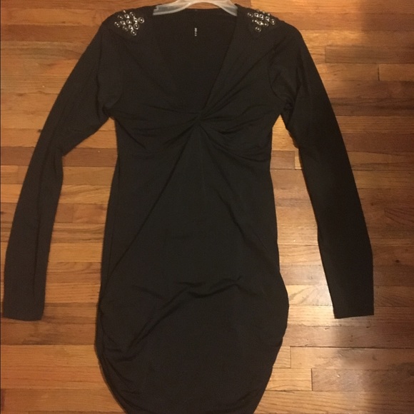 Black mini dress